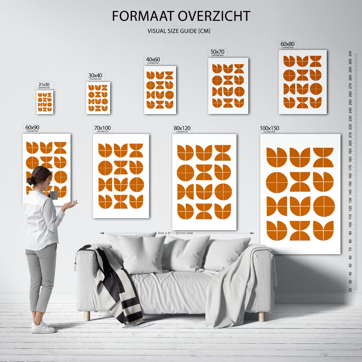 Vormritme en balans Poster
