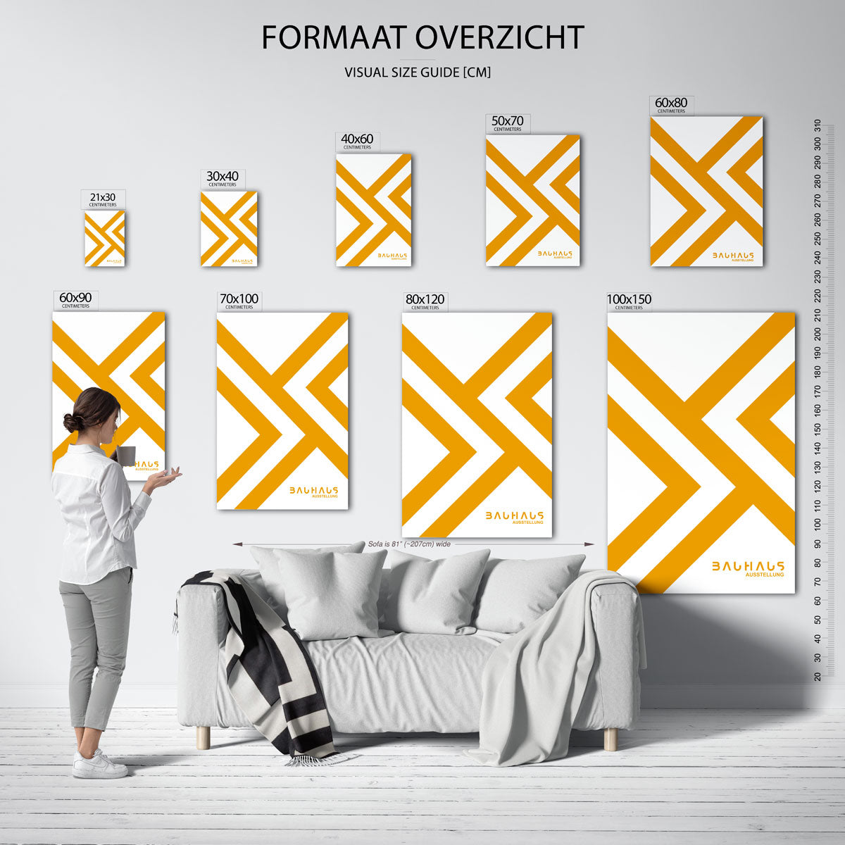 Lijnen en vlakken Poster