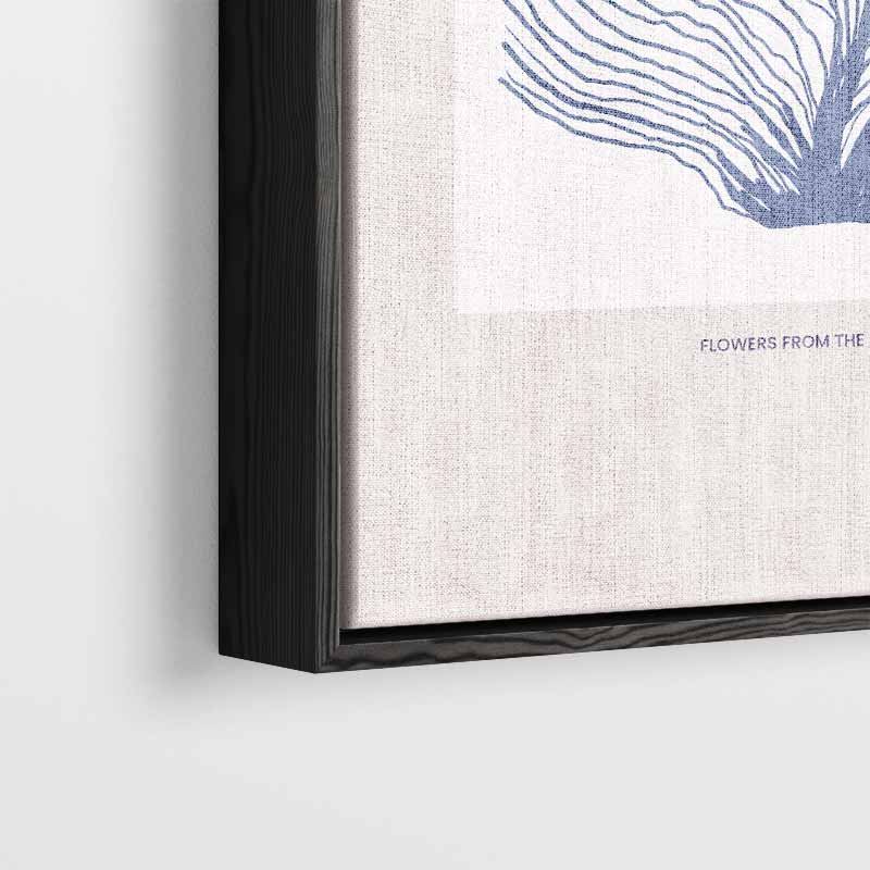 Bohème Zeebloem Illustratie Kunstwerk-canvas-dibond-plexiglas-wanddecoratie-WallArtistic