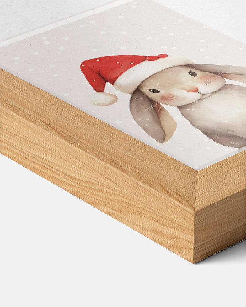 Kerstkonijn Poster-WallArtistic