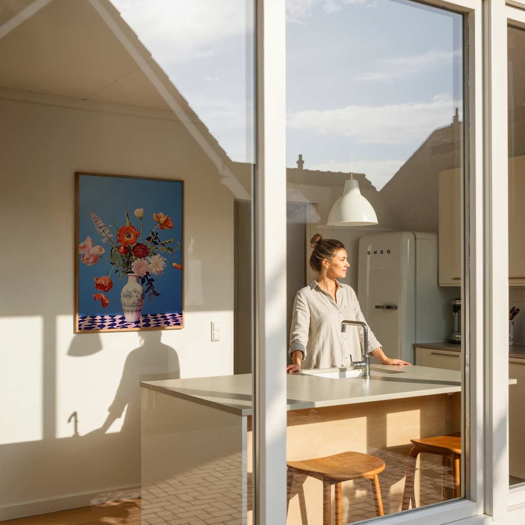 Bloemenpracht in Vaas Poster-WallArtistic
