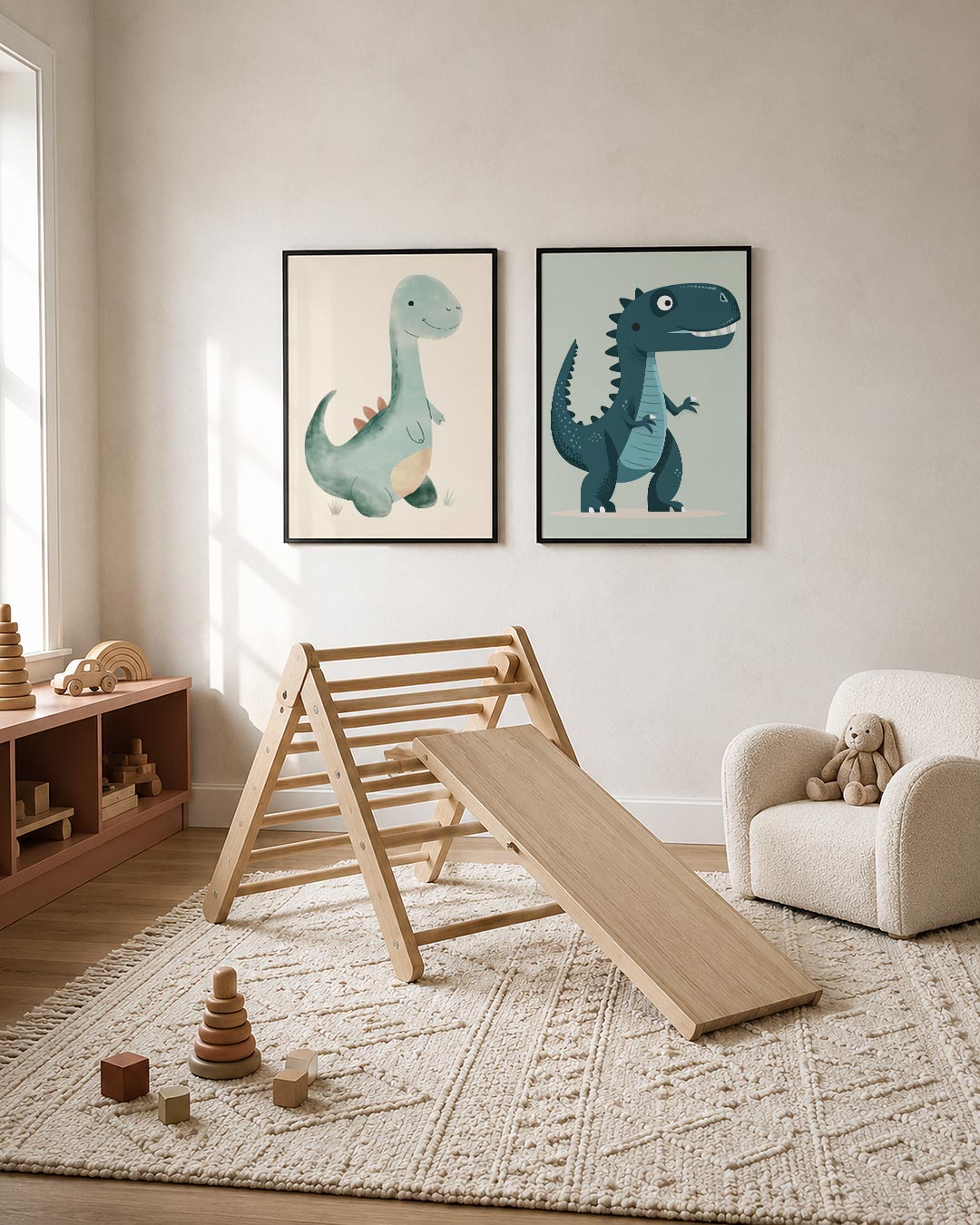 Vrolijke dino Posterset