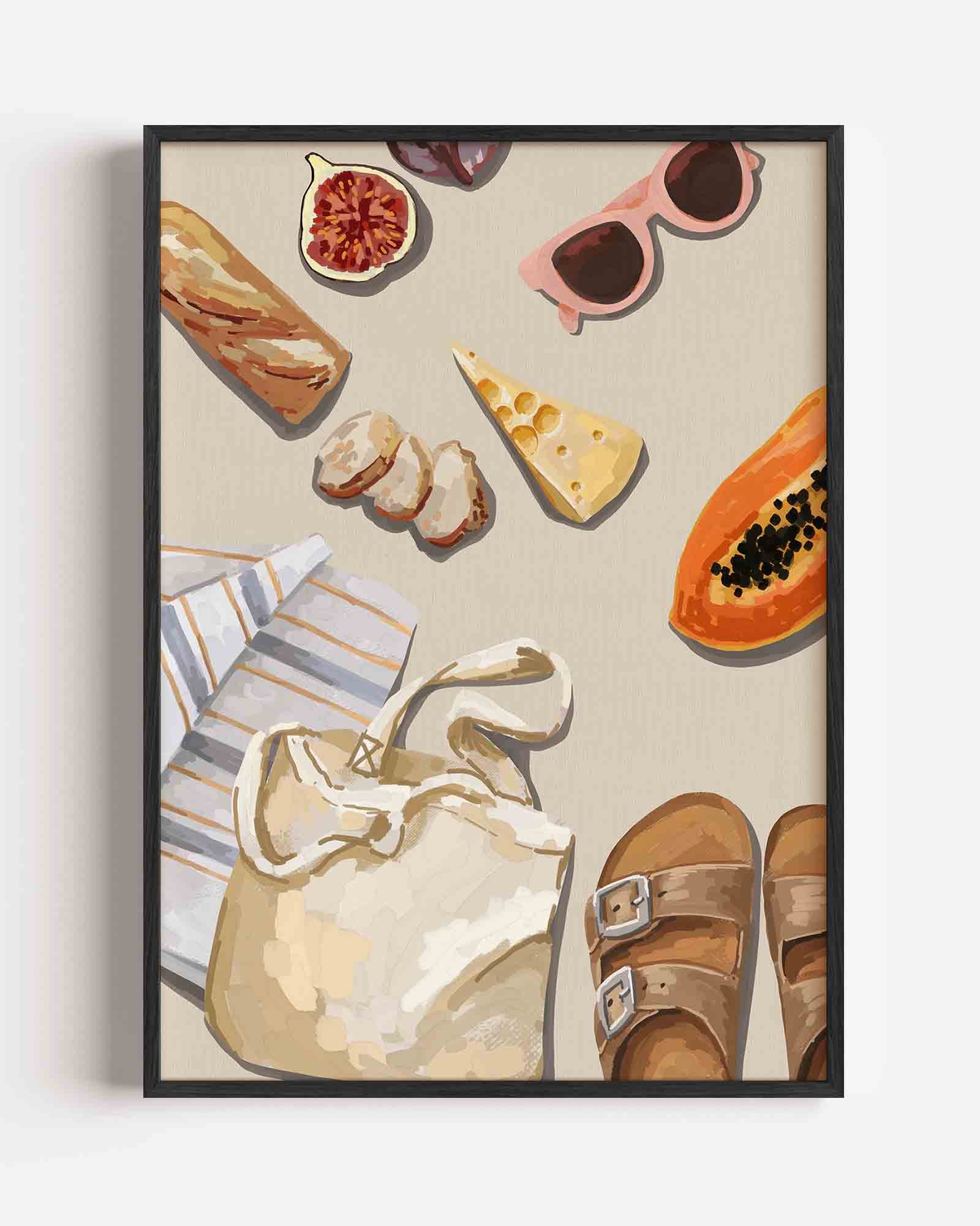 Zomerse picknick Poster
