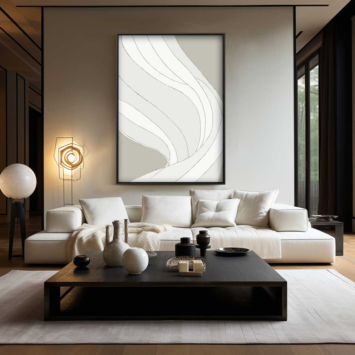 Elegante Golven Kunstwerk-canvas-dibond-plexiglas-wanddecoratie-WallArtistic