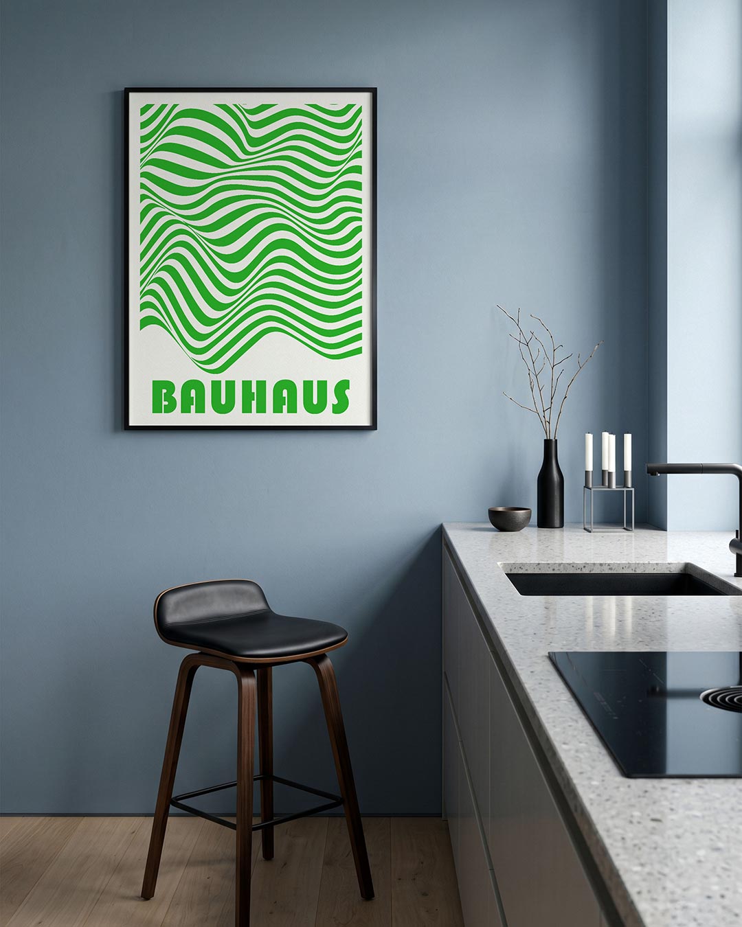 Golvend lijnenspel Poster