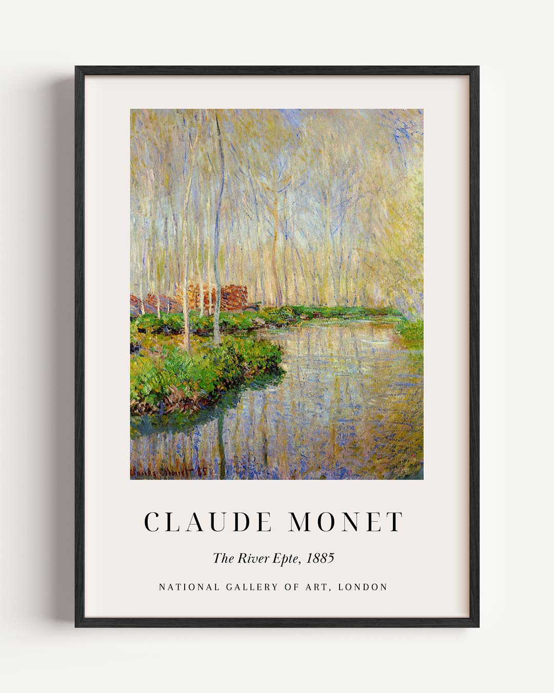 Monet's Dromerige Rivierlandschap Poster-WallArtistic