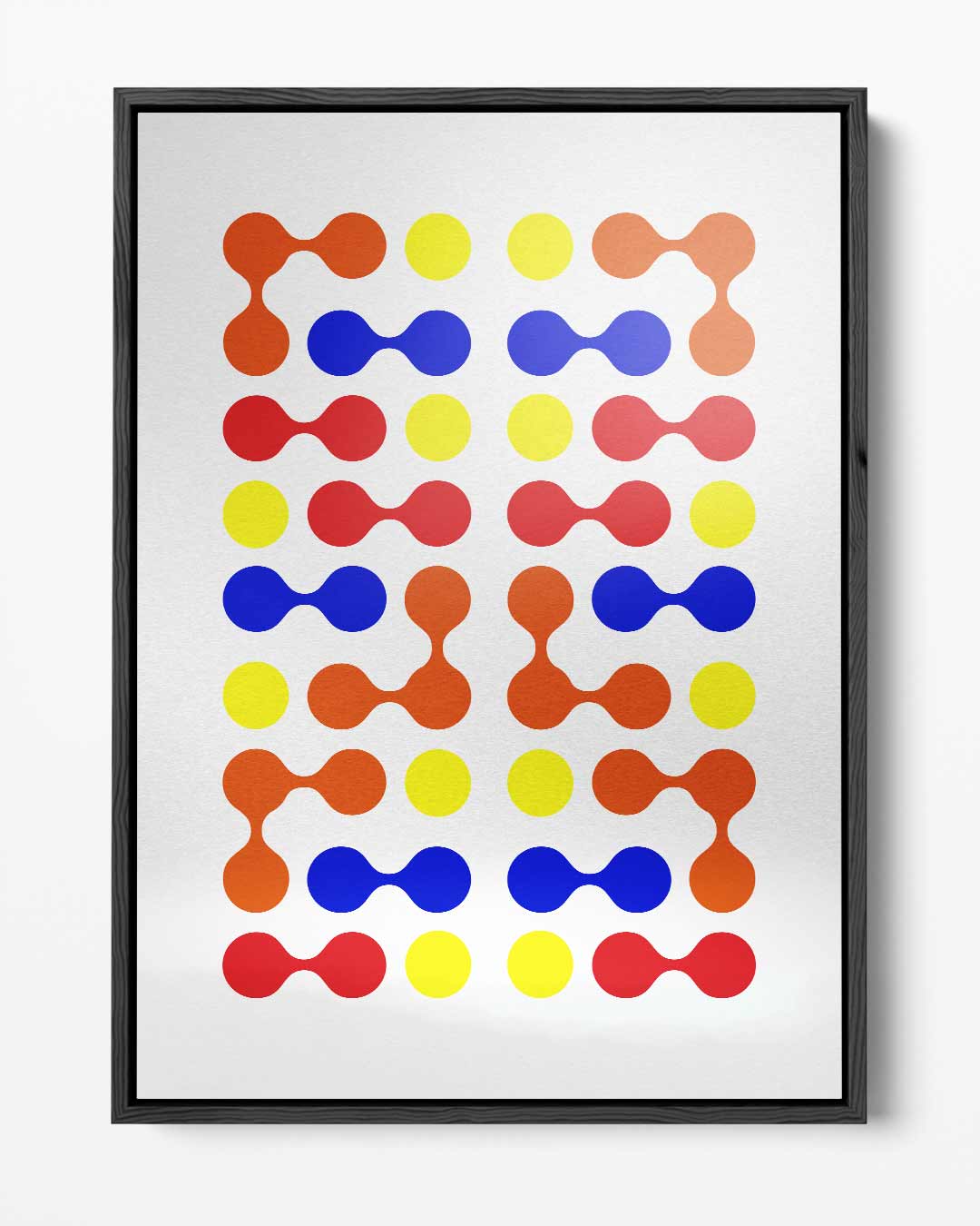 Bunte Molekül-Kunstwerke
