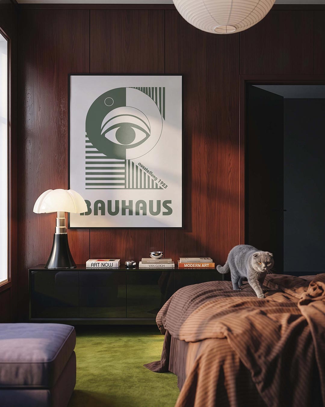 Oog en lijnen Poster