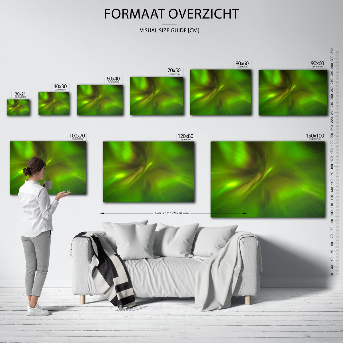 Hemelse lichtstralen Poster