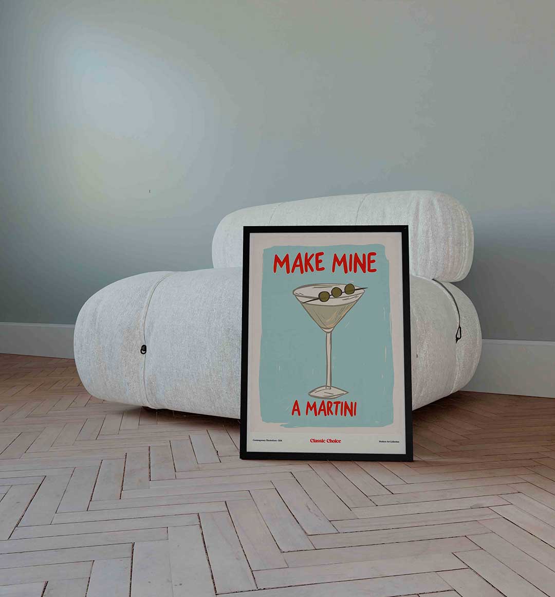 Martini glas Poster