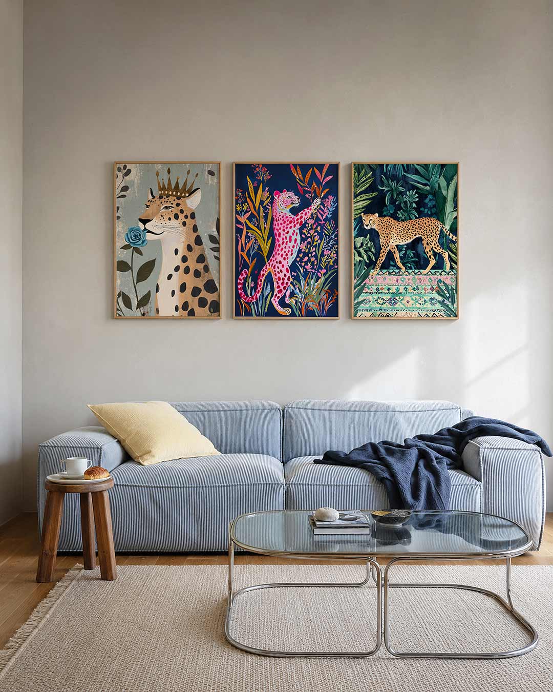 Kroon en bloem Posterset