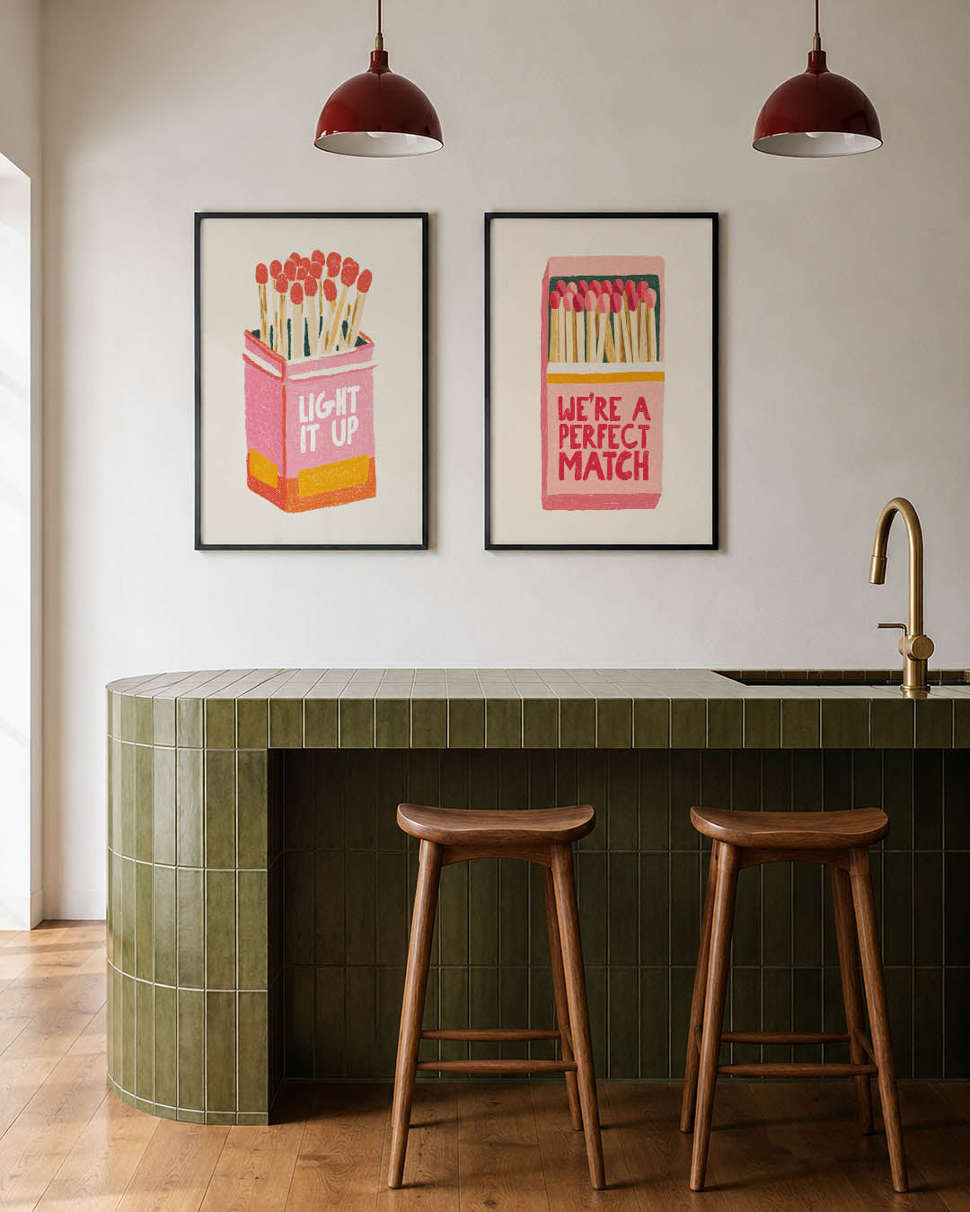 Vrolijke lucifers Posterset