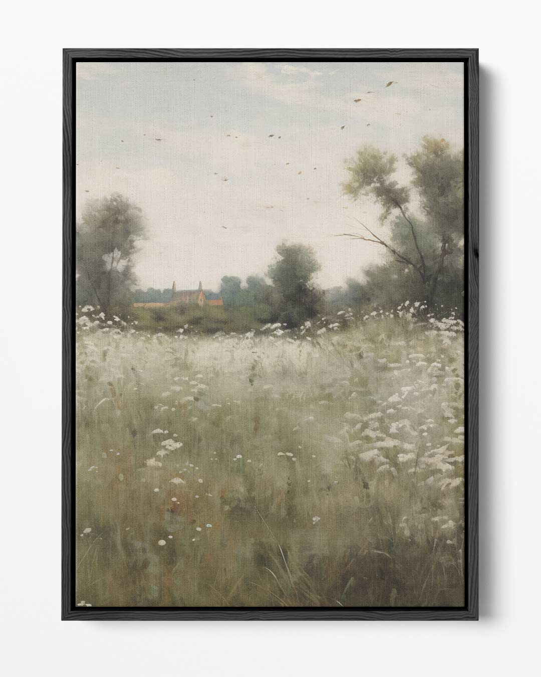 Rustgevend Veldlandschap Kunstwerk-canvas-dibond-plexiglas-wanddecoratie-WallArtistic