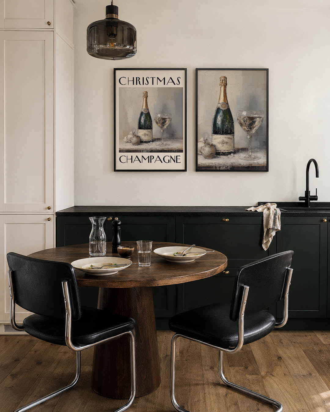 Feestelijke fles Posterset