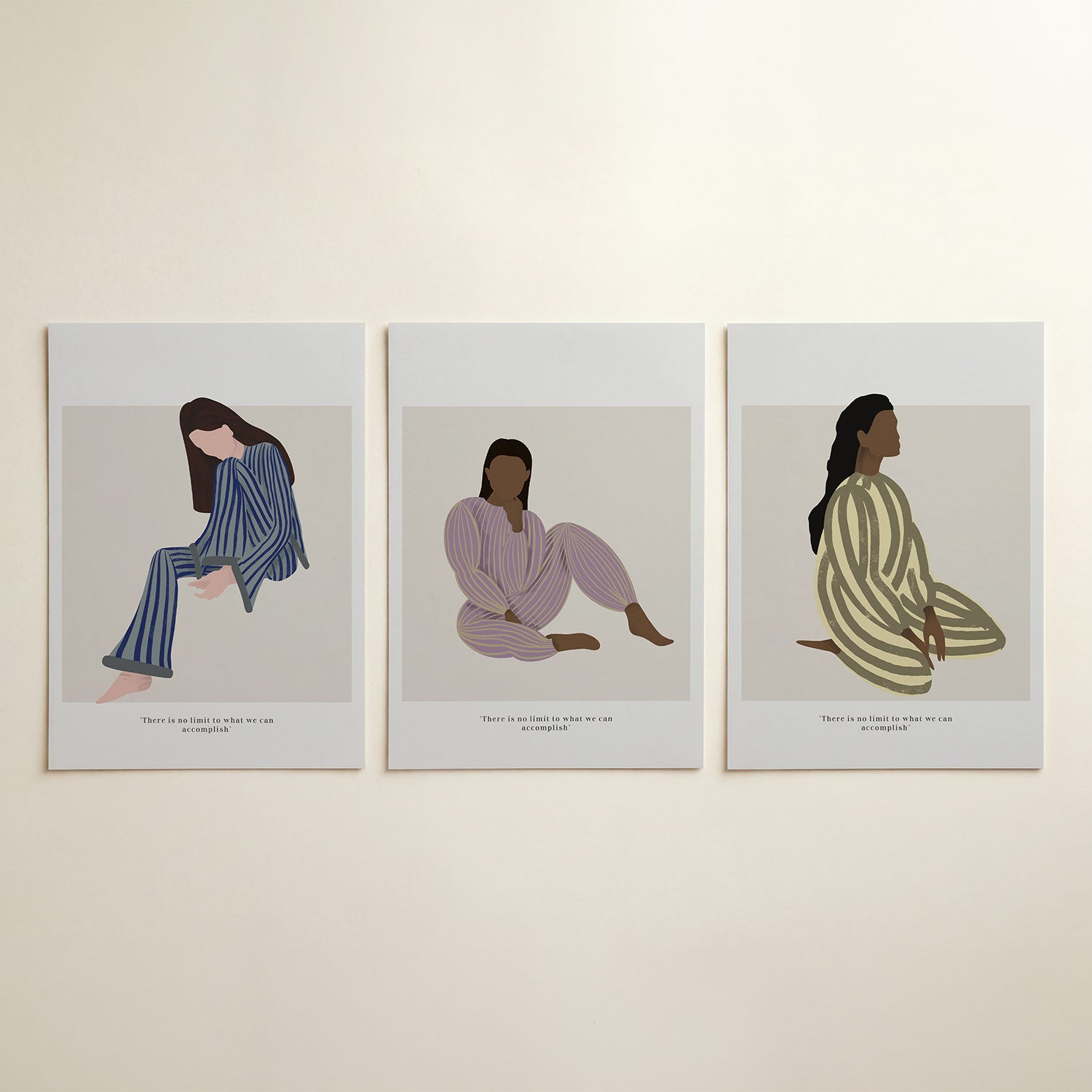 Gestreepte harmonie Posterset