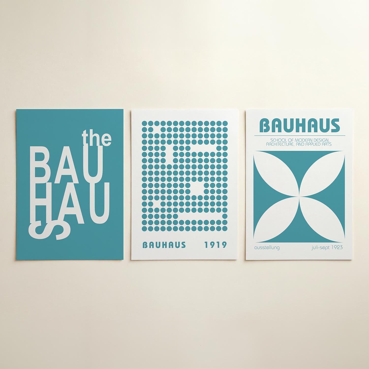 Typografisch spel Posterset