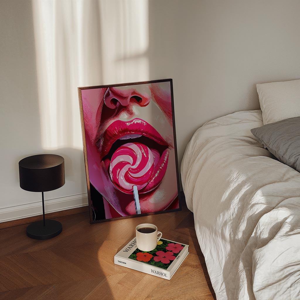 Lollipop Lips Poster I-WallArtistic