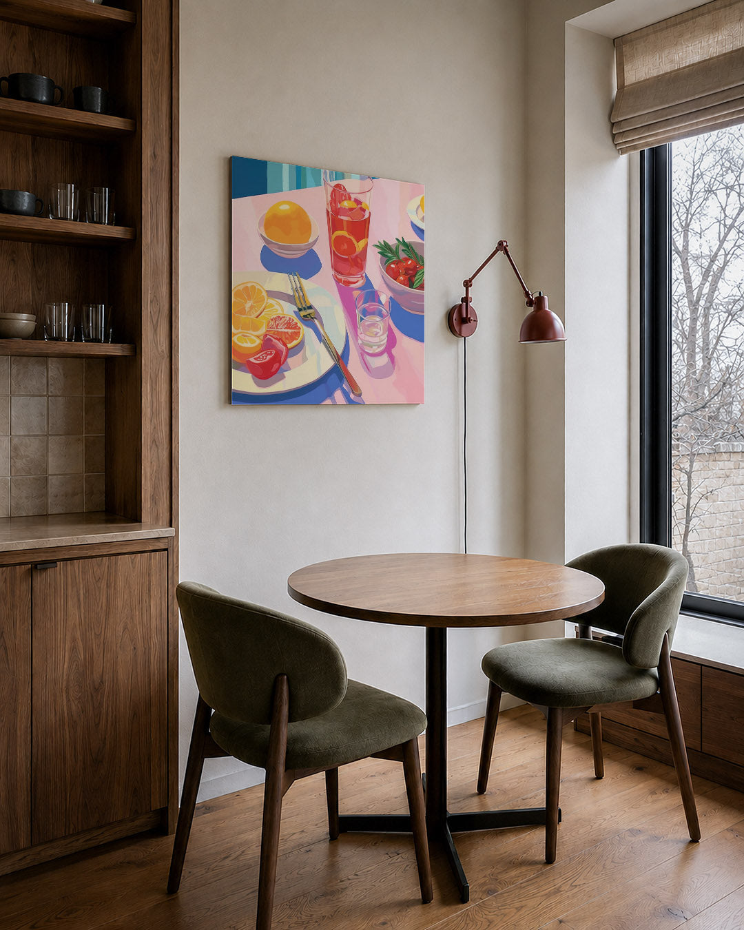 Levendige tafelsetting Kunstwerk