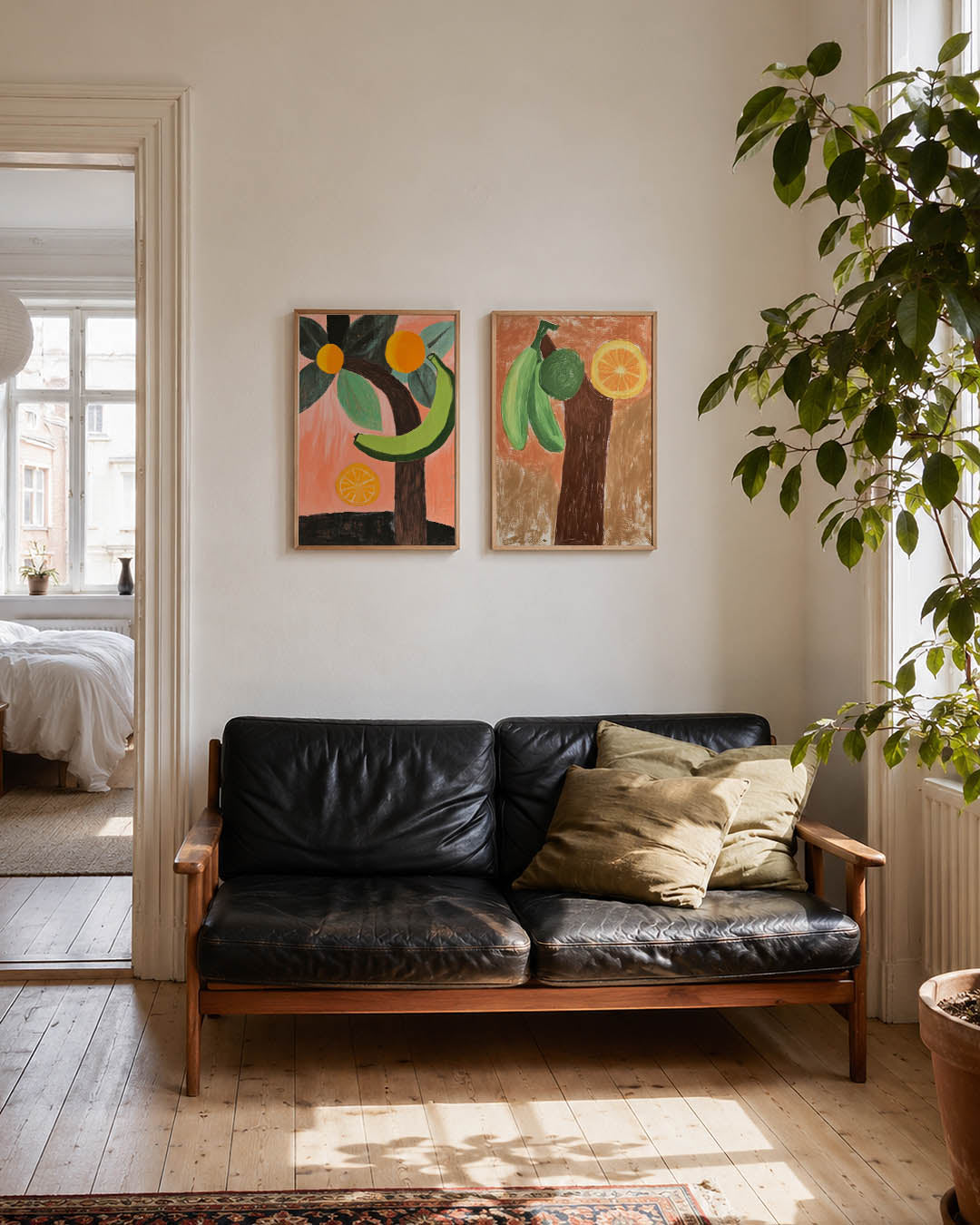 Fruit en bladeren Posterset