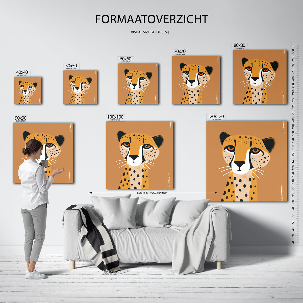 Luipaard portret Poster