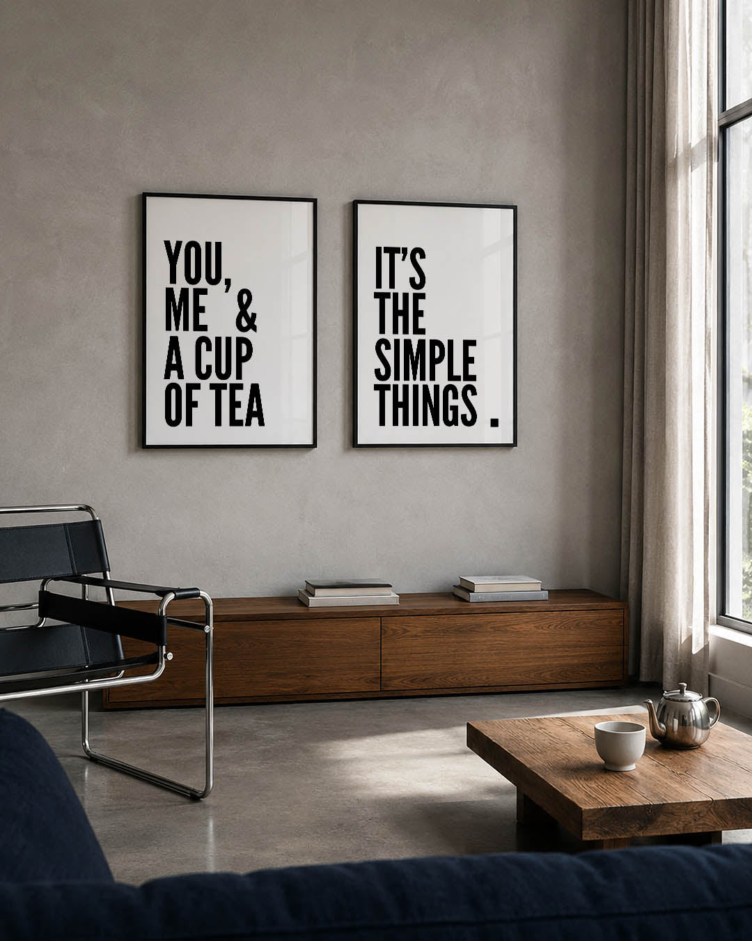 Typografisch spel Posterset