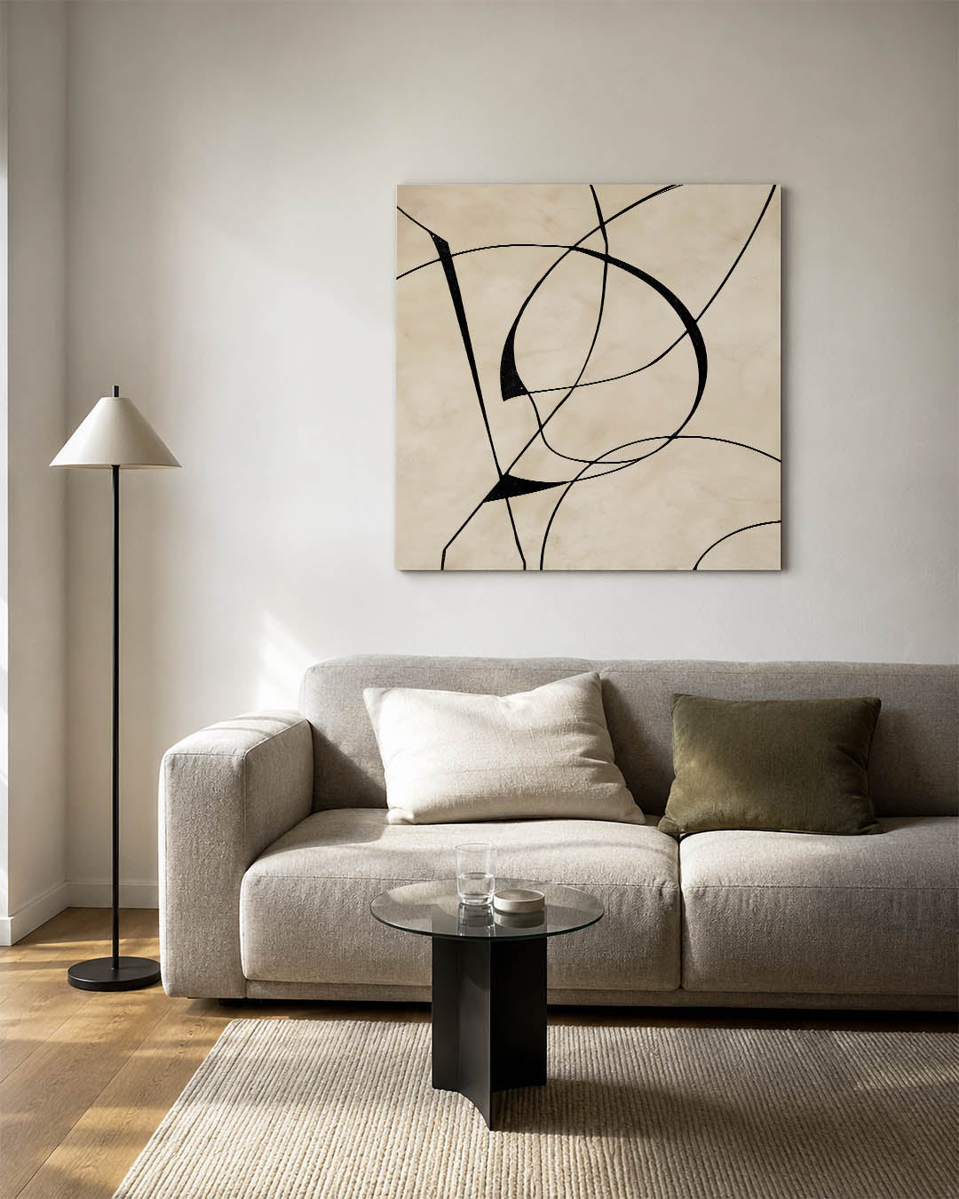 Organische lijnen Kunstwerk