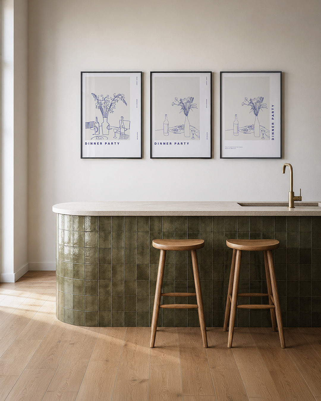 Lijnenspel en eenvoud Posterset