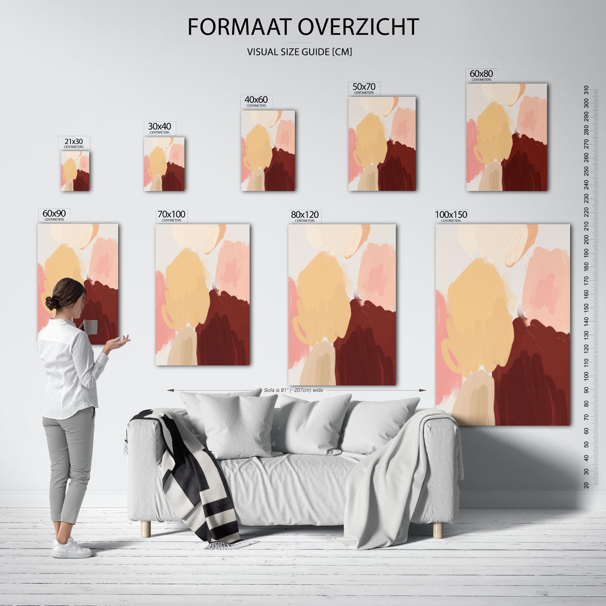 Abstracte vormen Poster