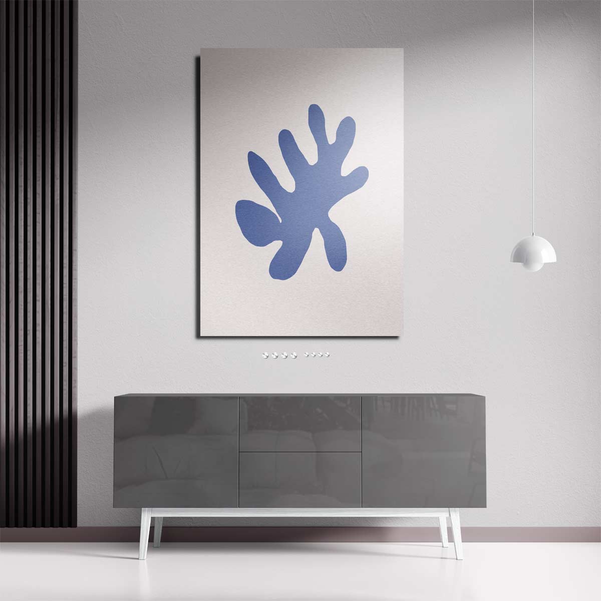 Blauw Vormen Spel Kunstwerk-canvas-dibond-plexiglas-wanddecoratie-WallArtistic