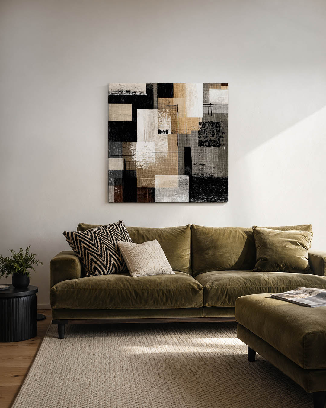 Geometrische compositie Kunstwerk