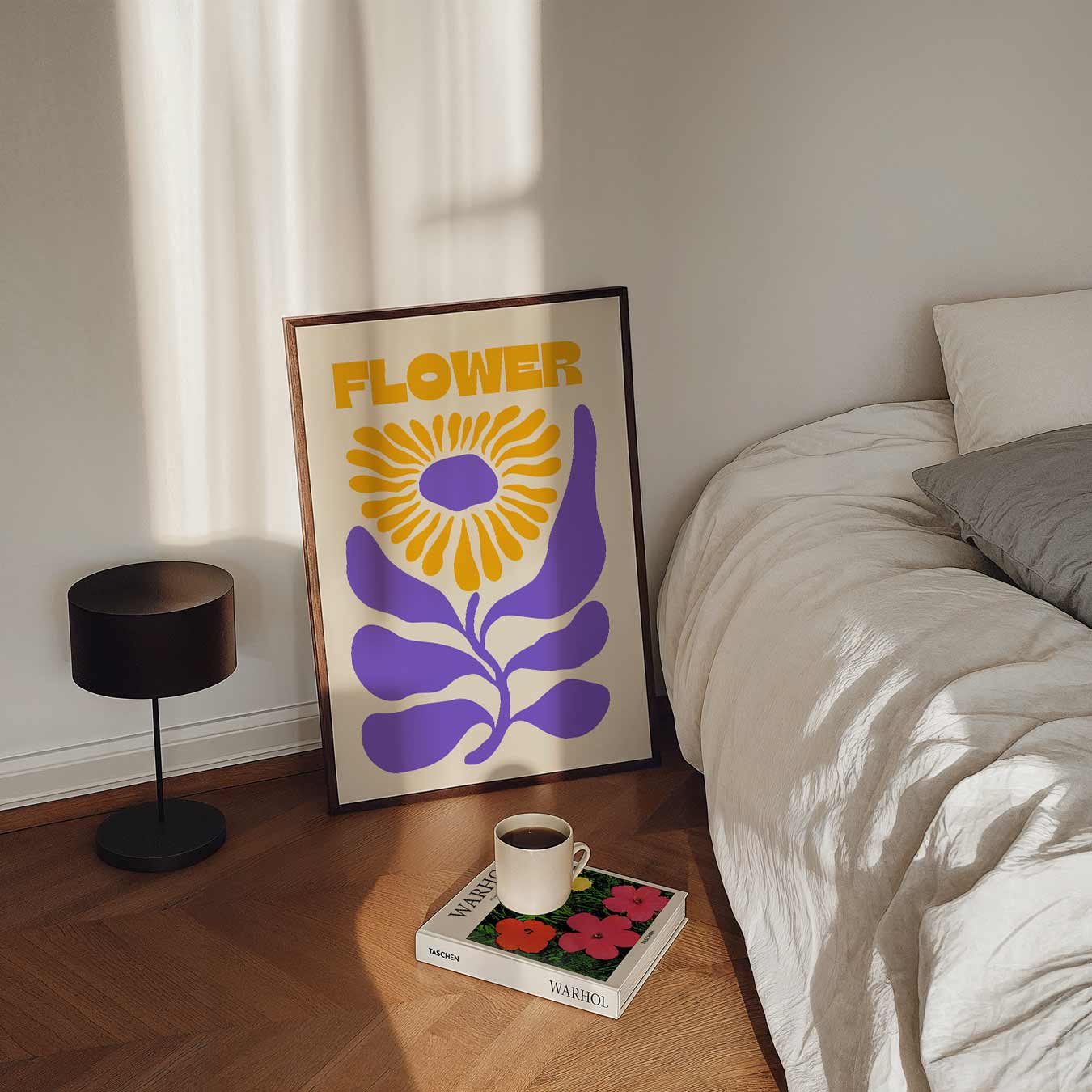 Vrolijke Bloemenkracht Poster-WallArtistic