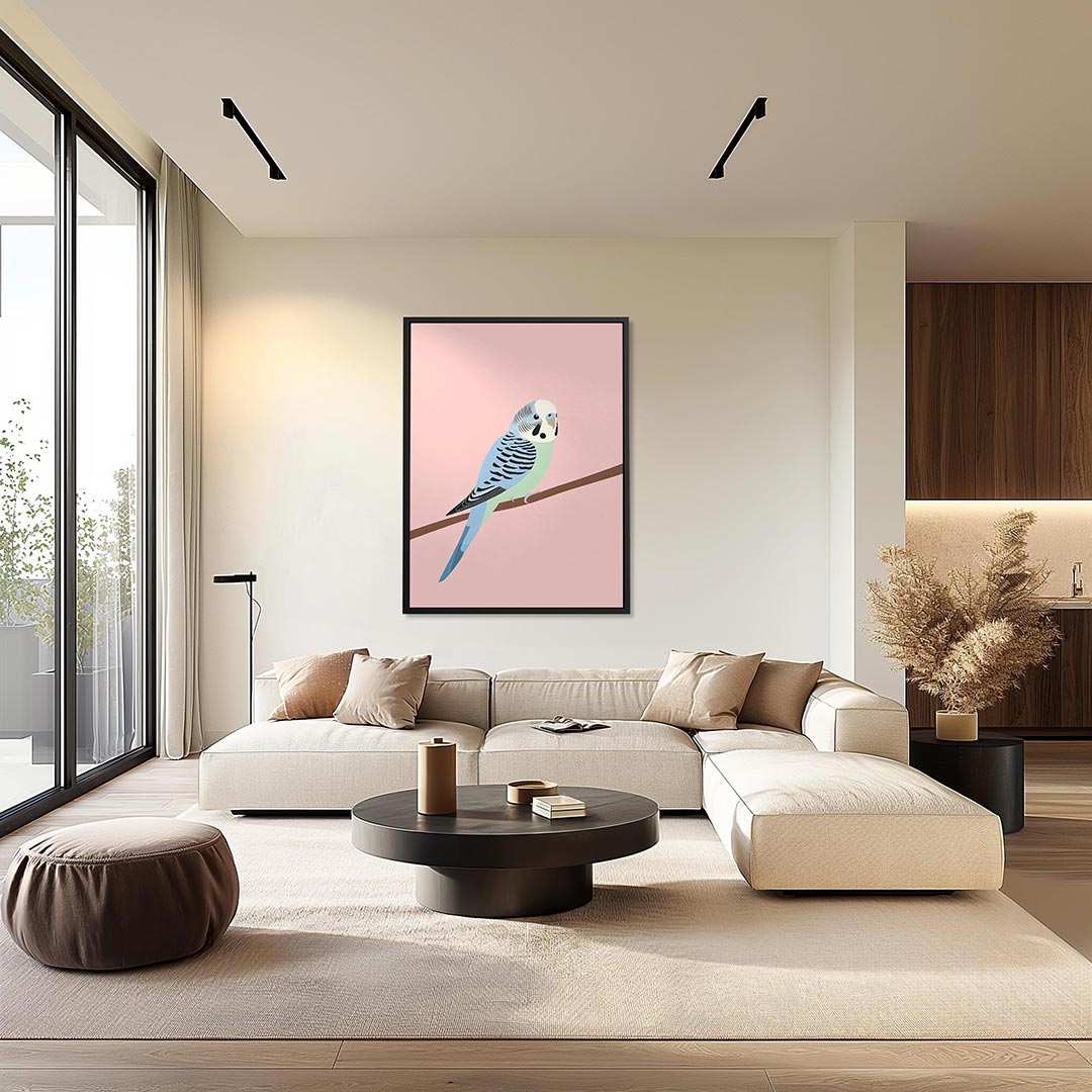 Vogel op tak Kunstwerk