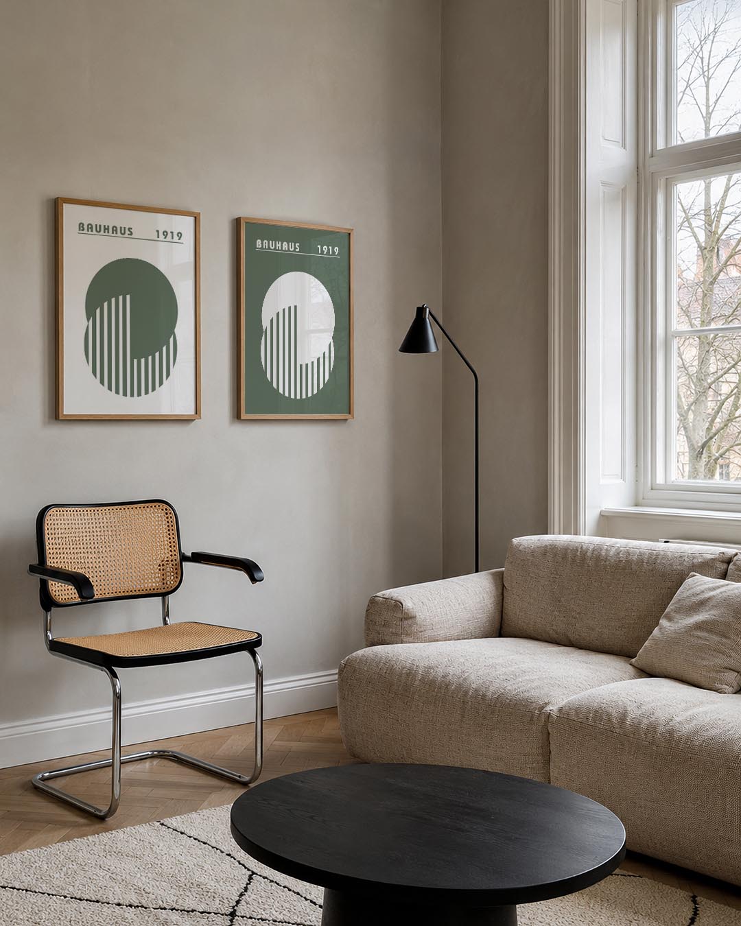 Cirkel en strepen Posterset