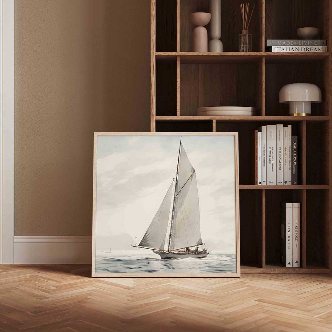 Zeilboot op zee Poster