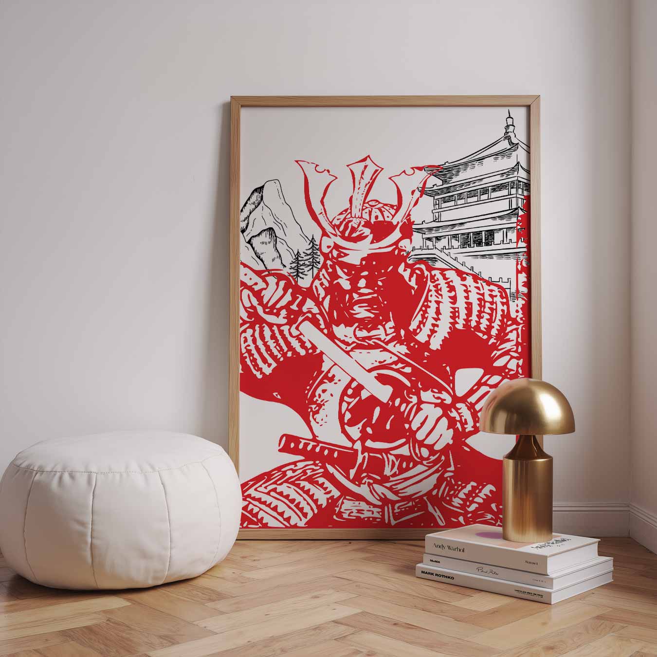 Samurai Krijger Kunstposter-WallArtistic