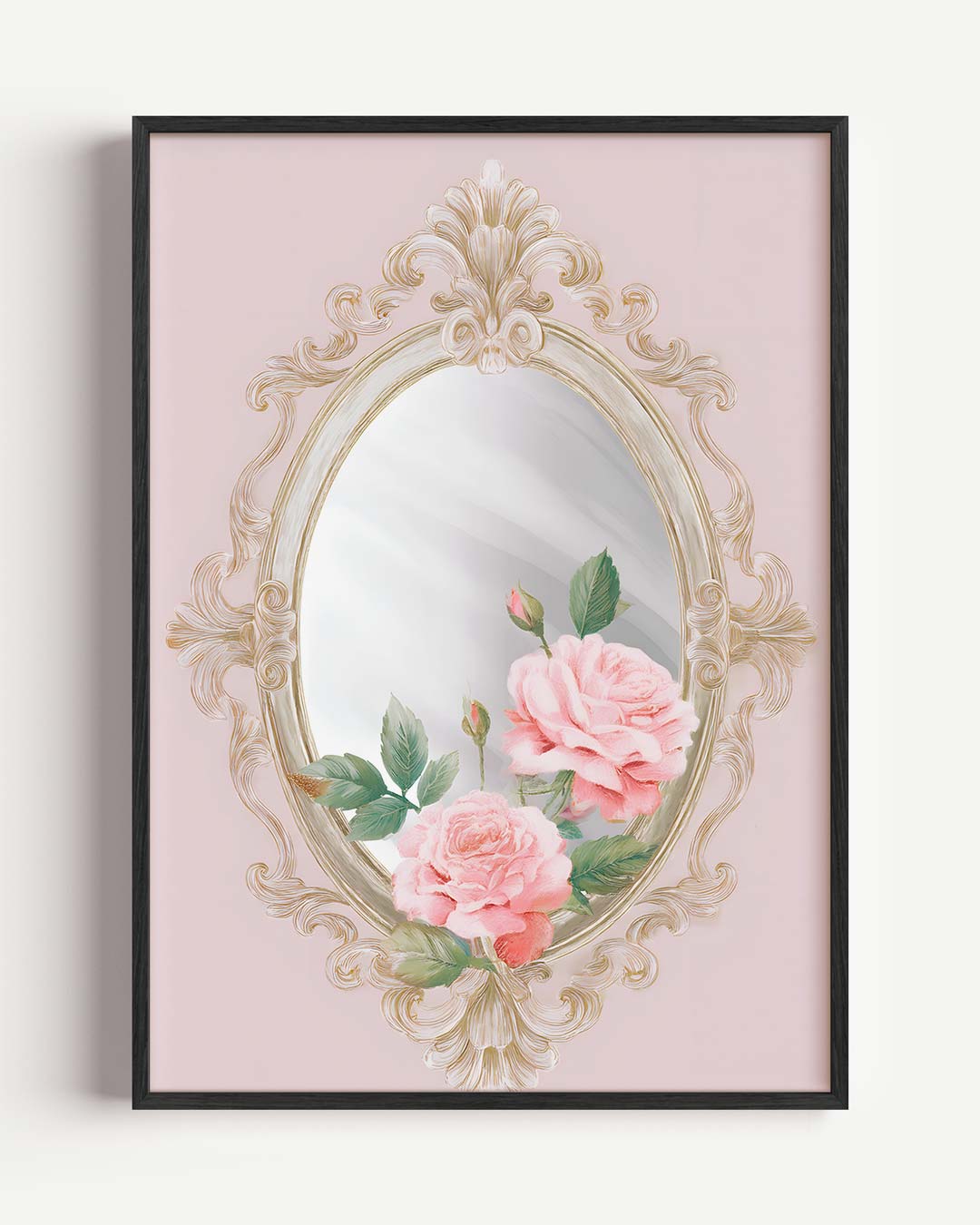 Romantische Rozen Spiegelposter-WallArtistic