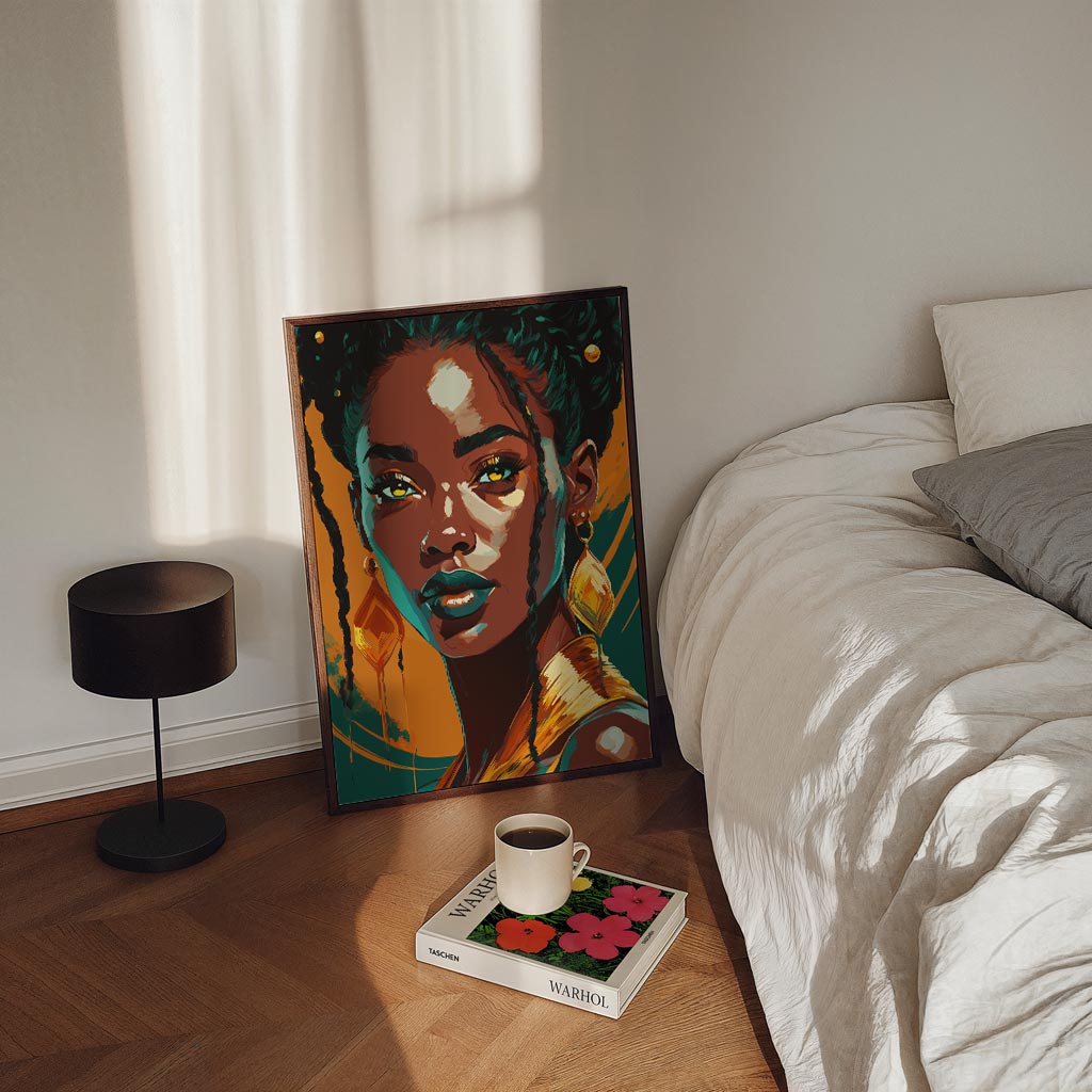 Vrouwelijke Kracht Portret Poster-WallArtistic