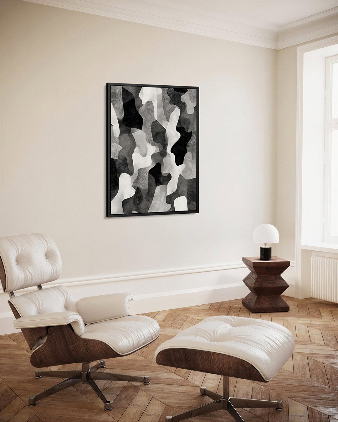 Organische vormen compositie Kunstwerk