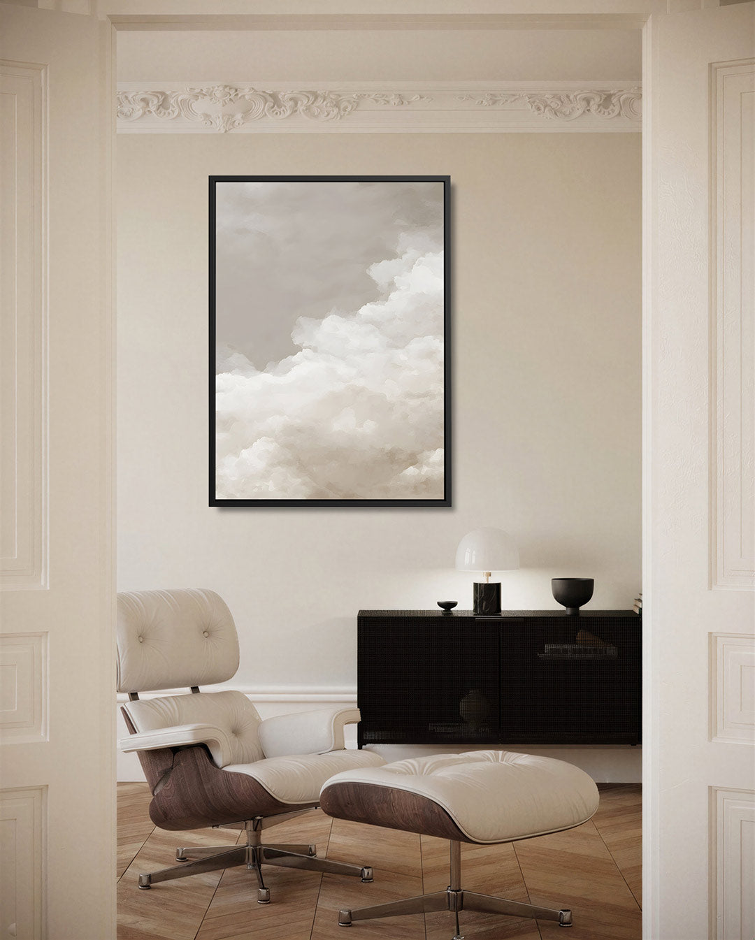 Zachte wolken Kunstwerk