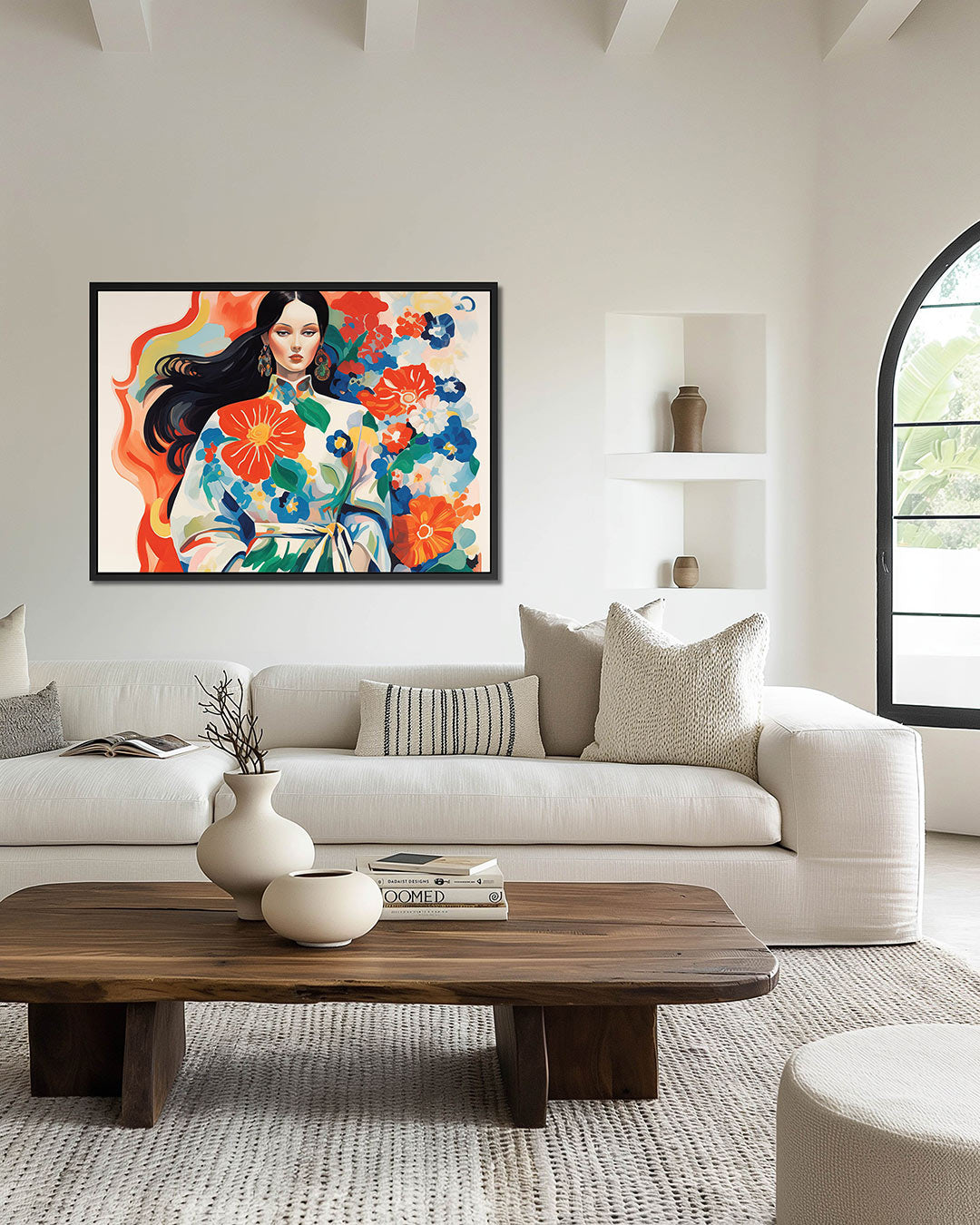 Bloemenportret Kunstwerk