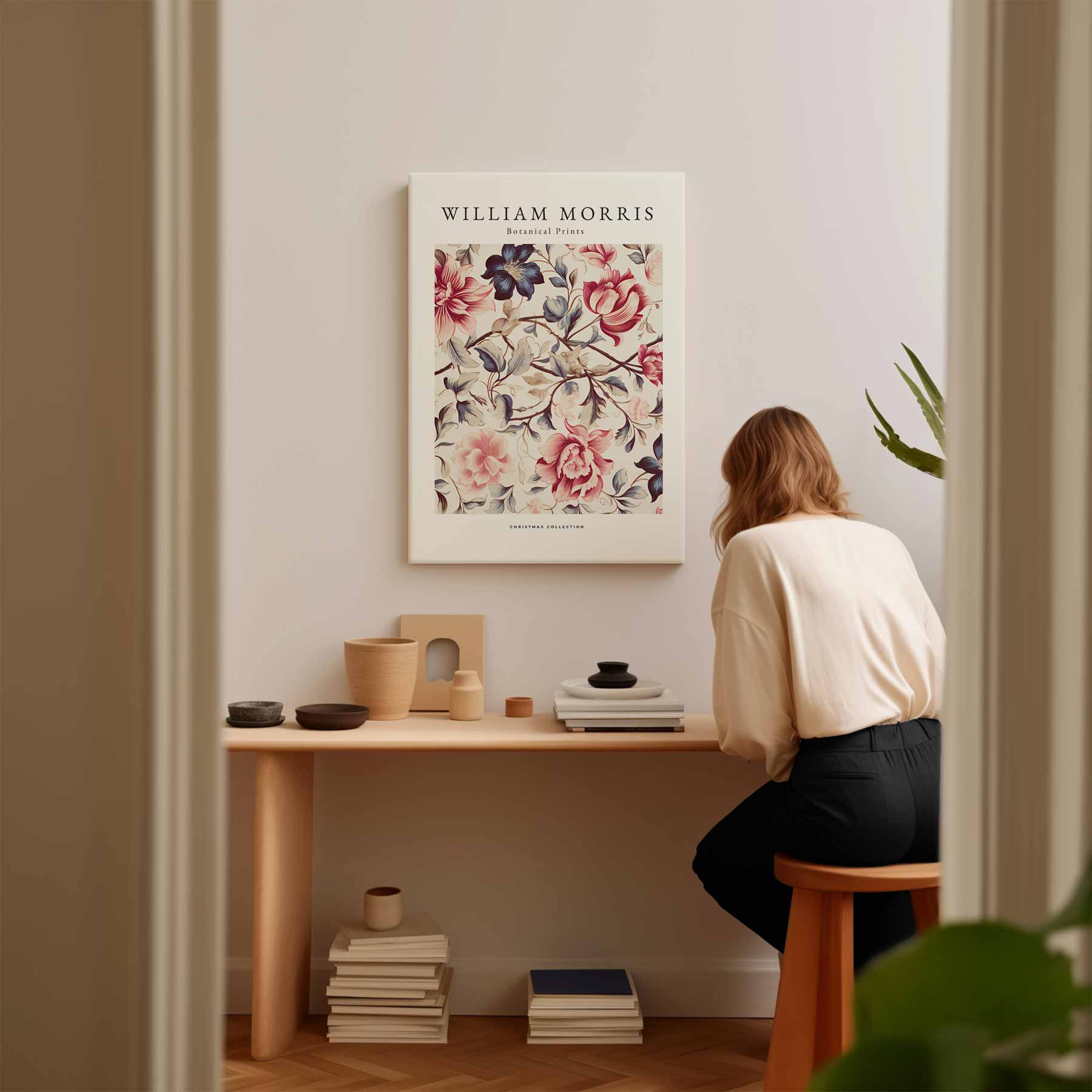 Bloemrijke Botanische Prints Kunstwerk-canvas-dibond-plexiglas-wanddecoratie-WallArtistic