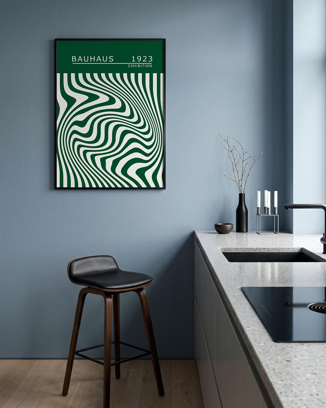 Golvend lijnenspel Poster