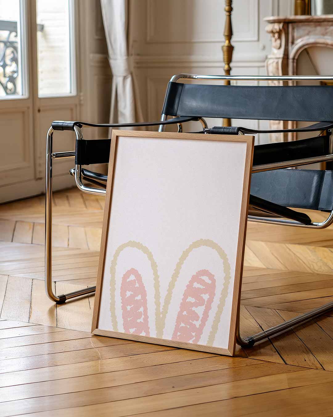 Romantische Bunny Oren Poster-WallArtistic