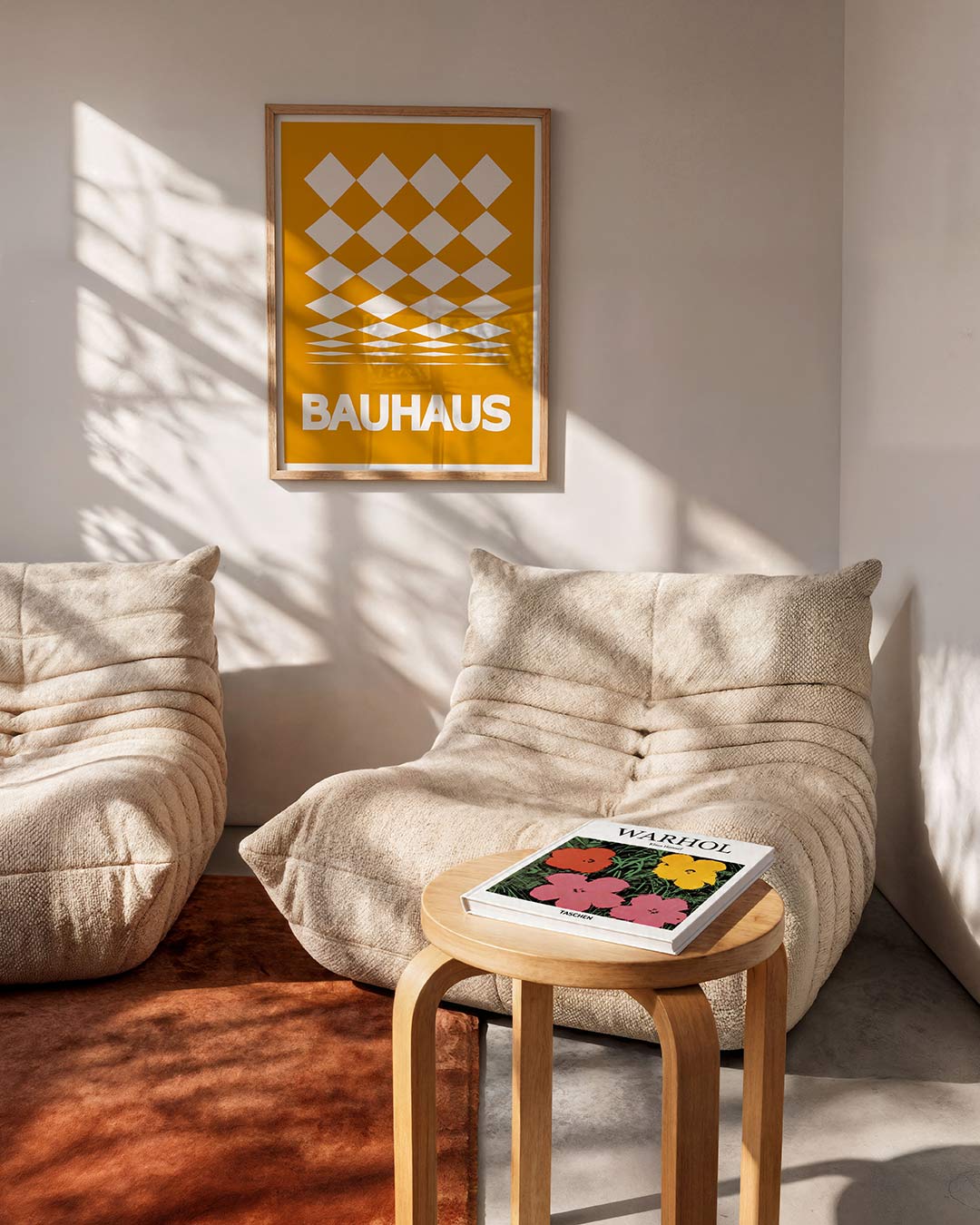 Ruitpatroon en kleur Poster