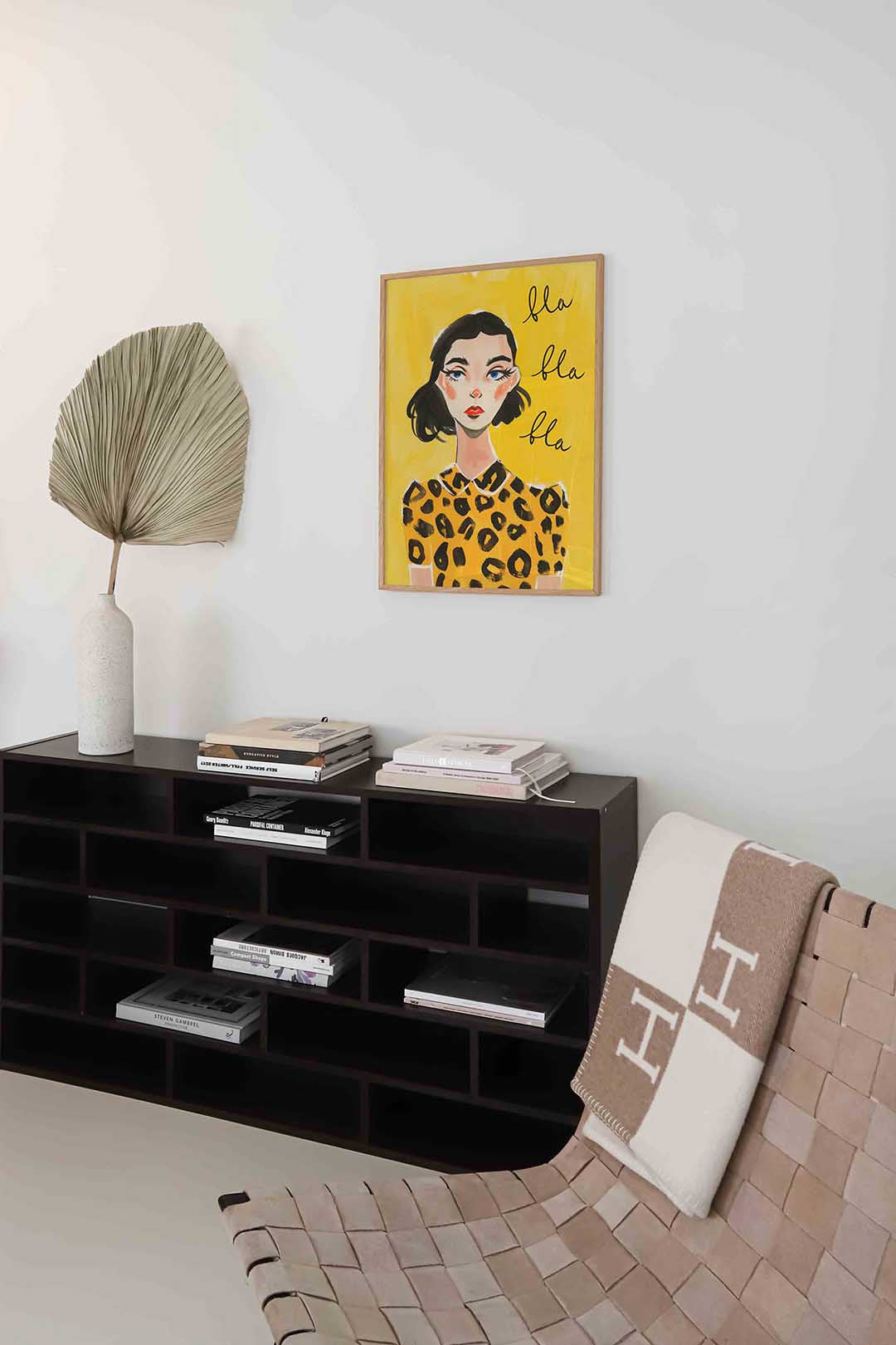 Vrouw met luipaardprint Poster