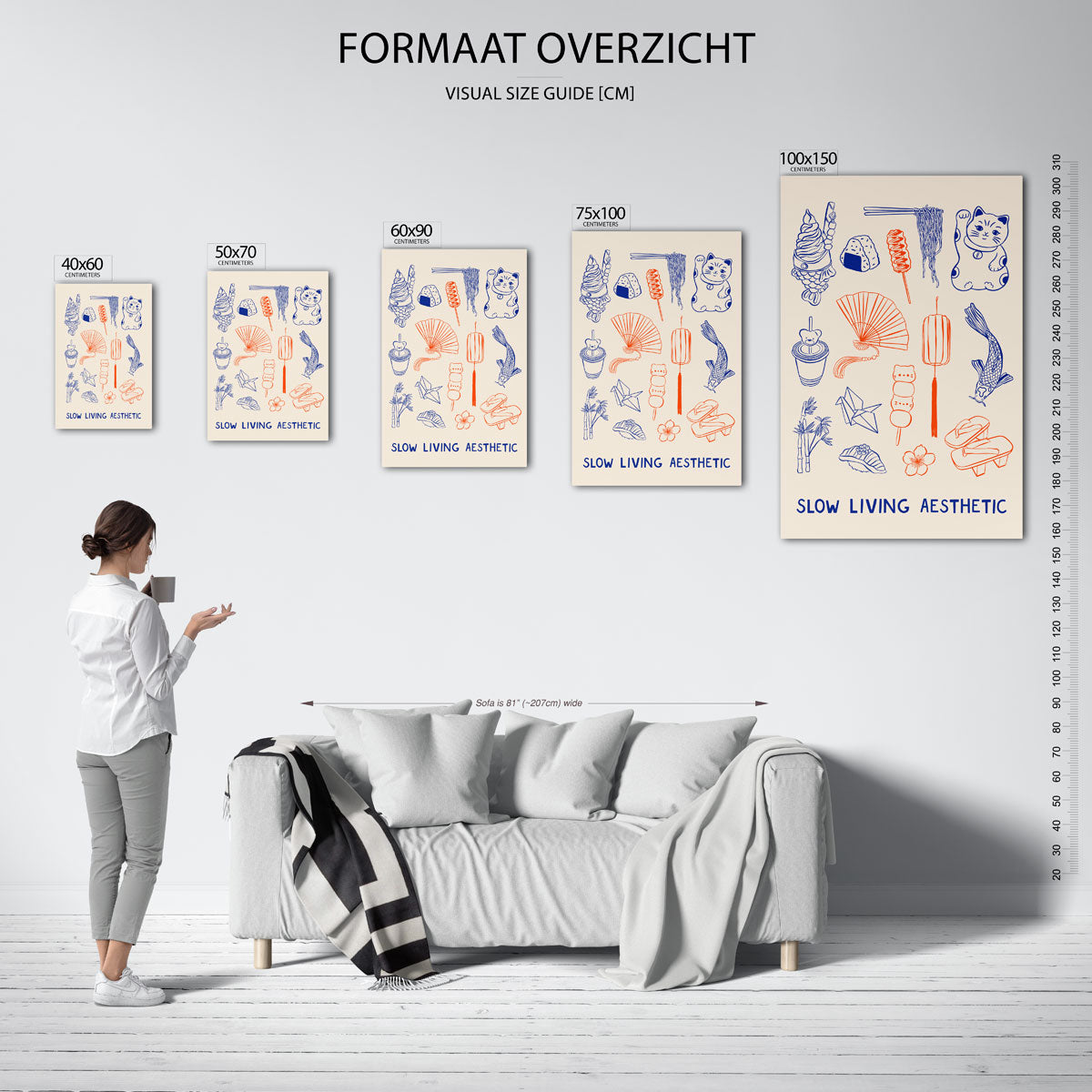 Illustratieve symbolen Kunstwerk