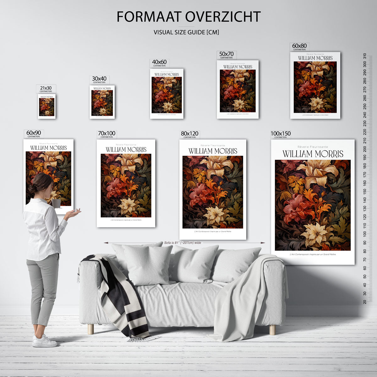 Bloemen en bladeren Poster