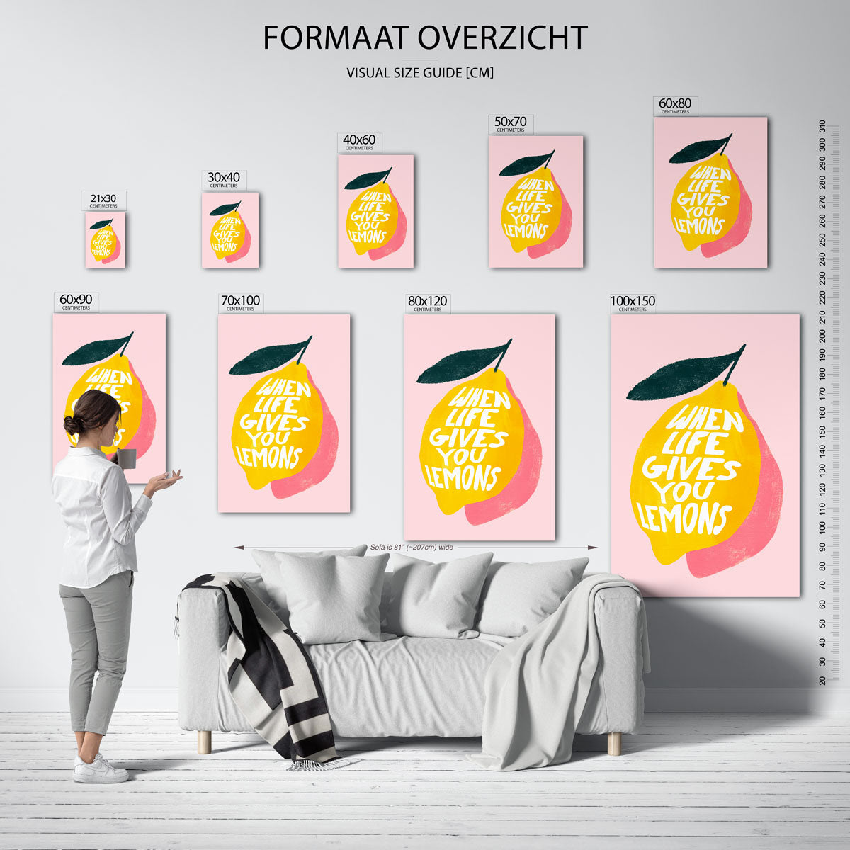 Citroen met tekst Poster