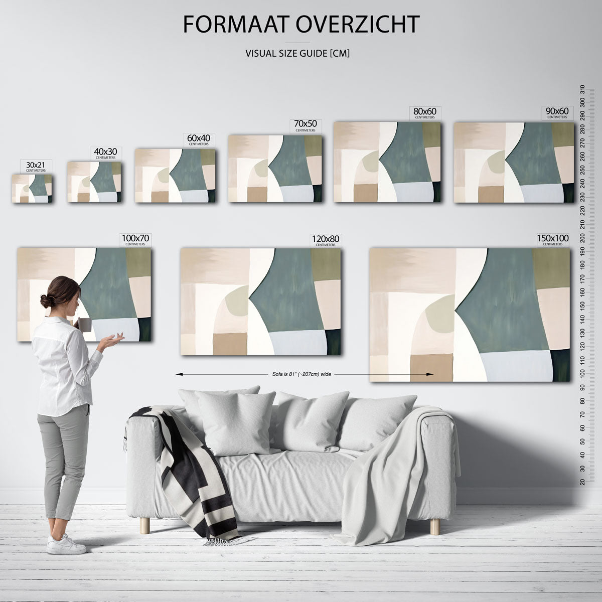 Abstracte vormen Poster