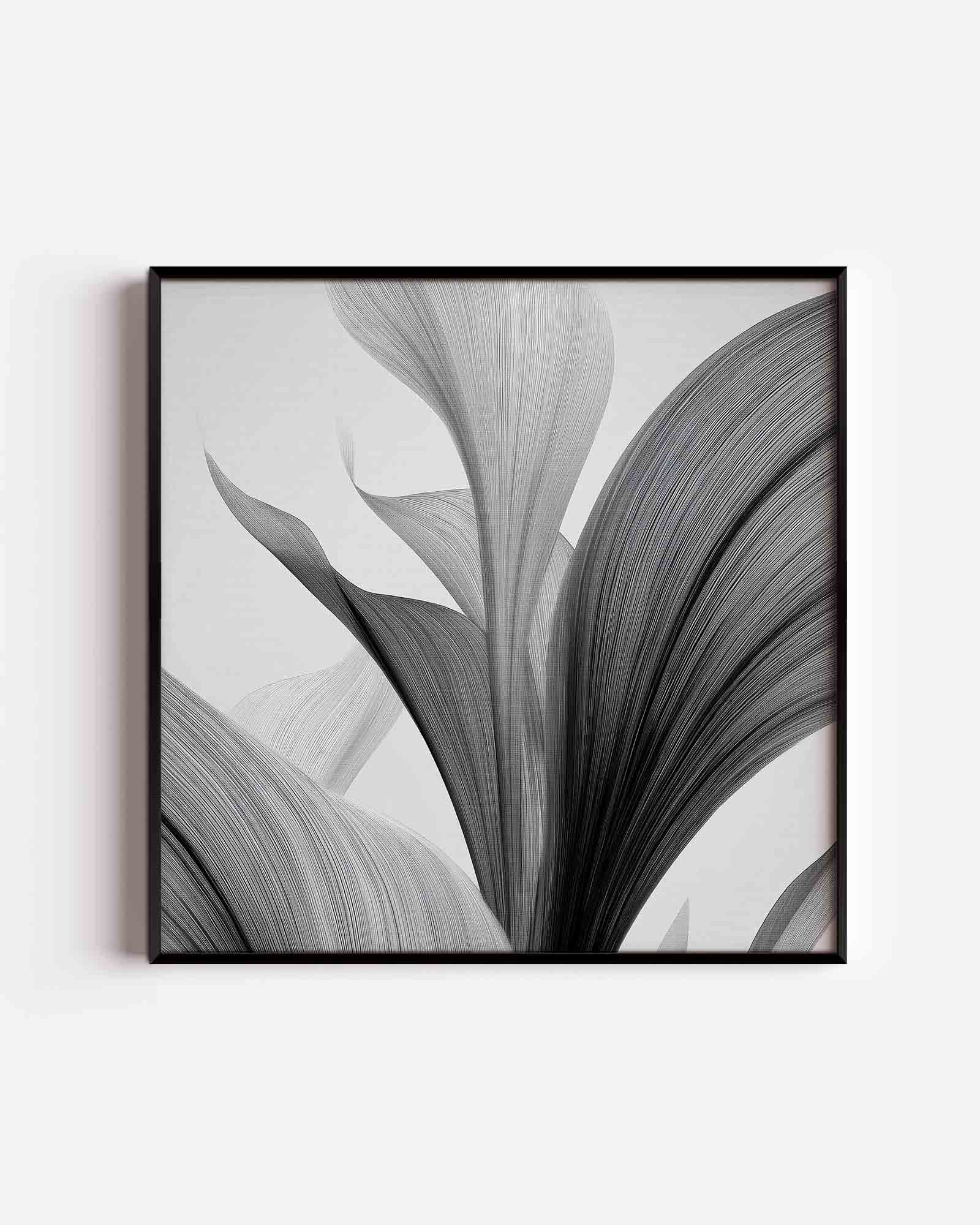 Abstracte bladeren Poster